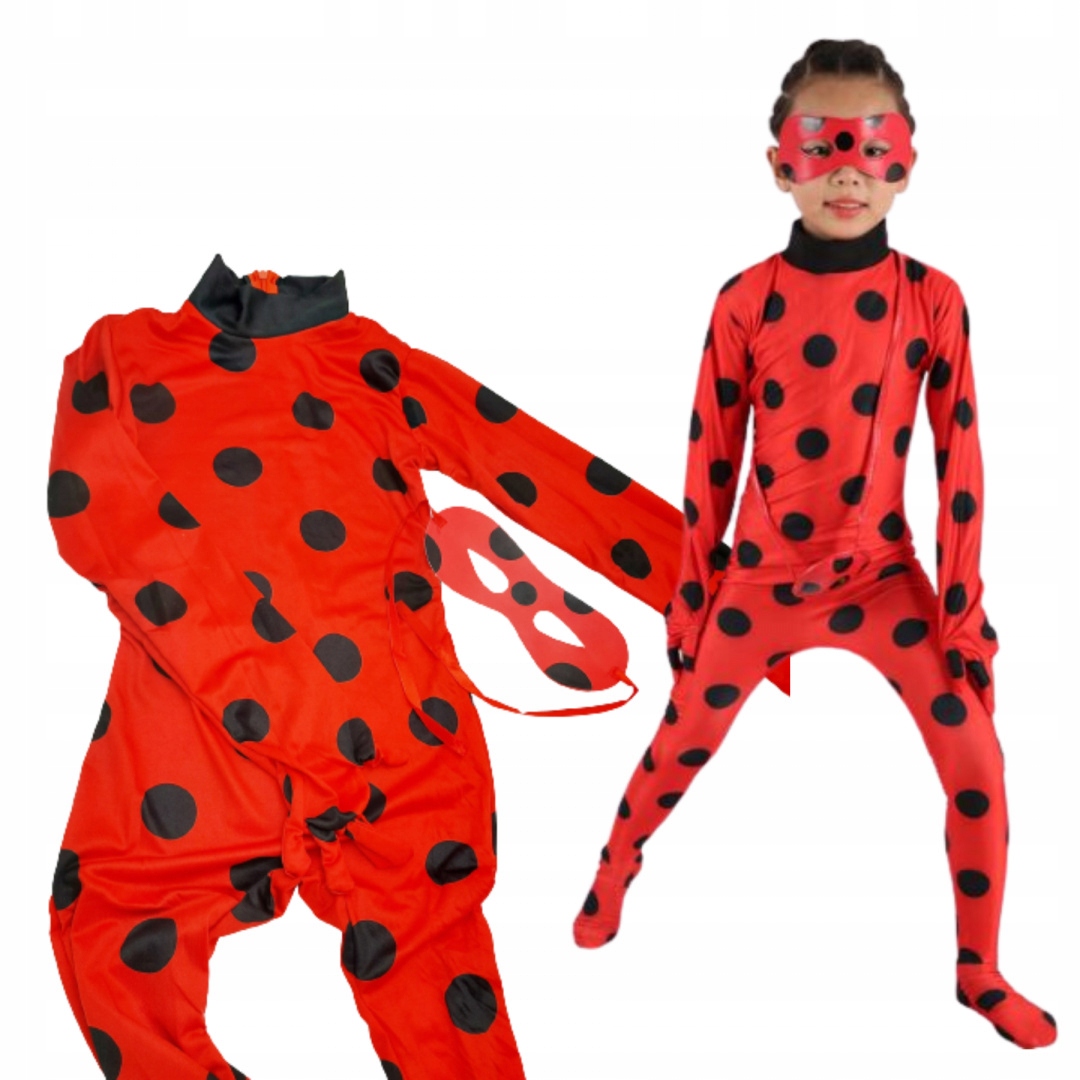 Kostým pre dievča - Biedronka outfit s maskou Zázračné karneval 5-7 rokov