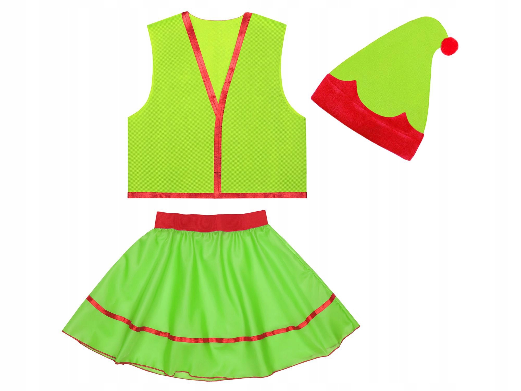 Kostým pre dievča - Vianočný kostým Green Elf 116-140 3el