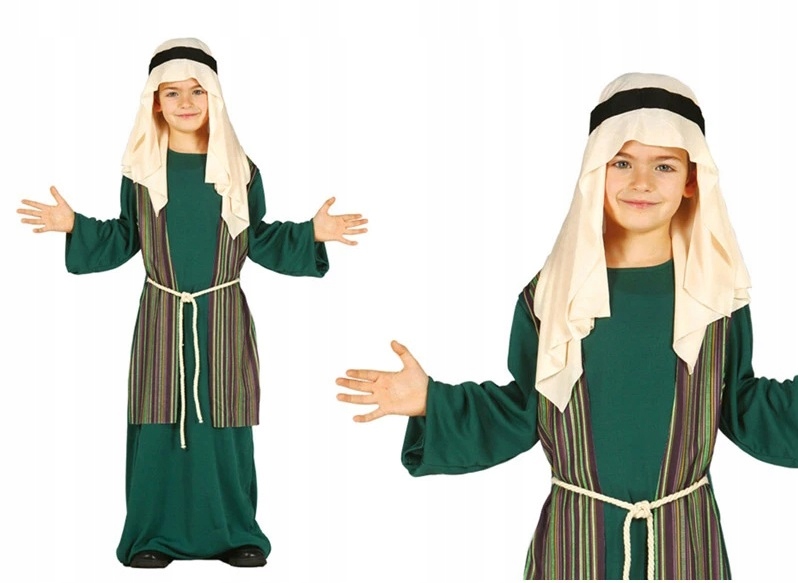 Kostým pre chlapca- Jasełka outfit Józef Pasteer Green Cat 3-4 roky
