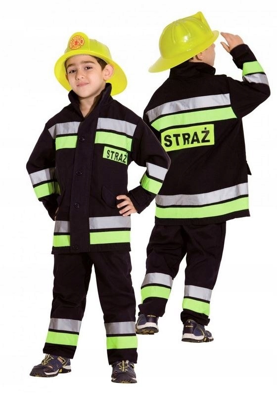 Kostým pre chlapca- Poľský hasič 140 prepravu outfit 12h