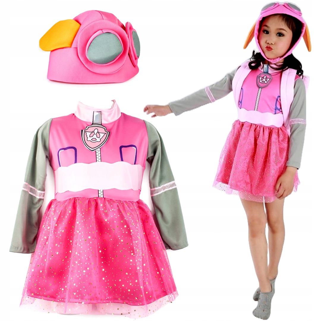 Kostým pre dievča - Paw Patrol Skye F&N kostým 122-128