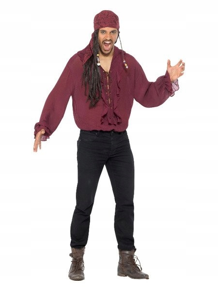 Kostým, maska - Pirate XL košeľa, pirát, karneval