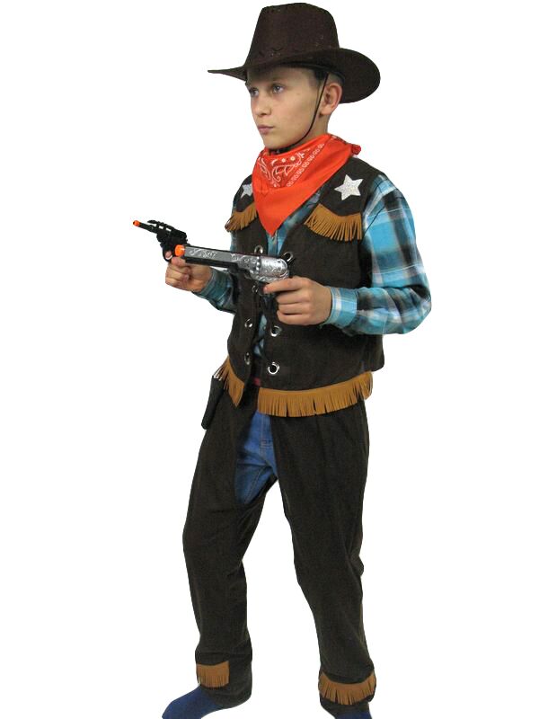 Kostým pre dievča - Šerif Cowboy Cowboy Outfit L 134 -140-146 cm
