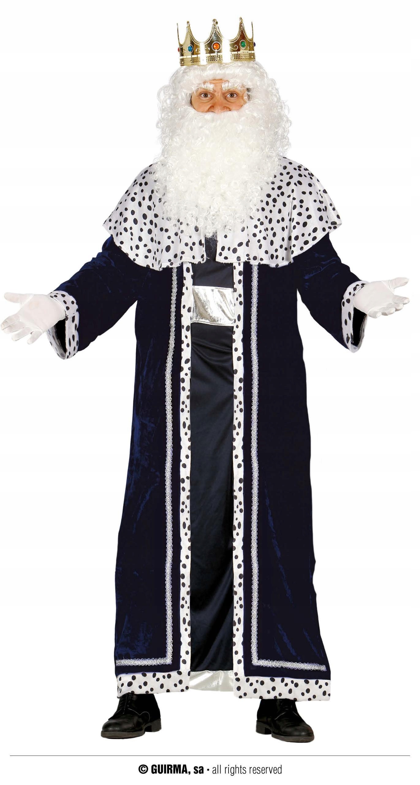 Kostým, maska - King Lux Navy Blue Sage - L