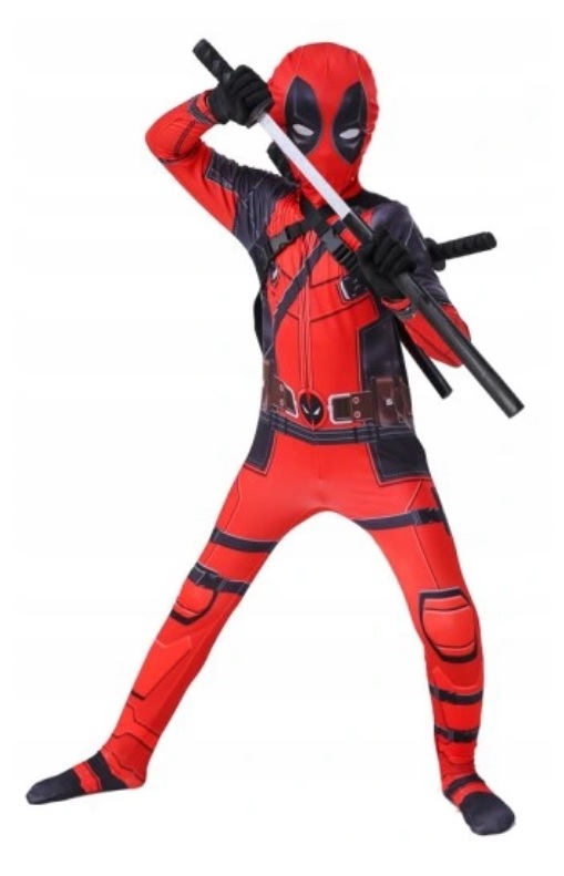 Kostým pre chlapca- Obliekanie kostýmu Deadpool kostým +2 mesiacov 122/128