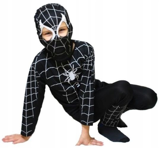 Kostým pre chlapca- Black Spiderman Pajek Strik S 92/98/104 cm