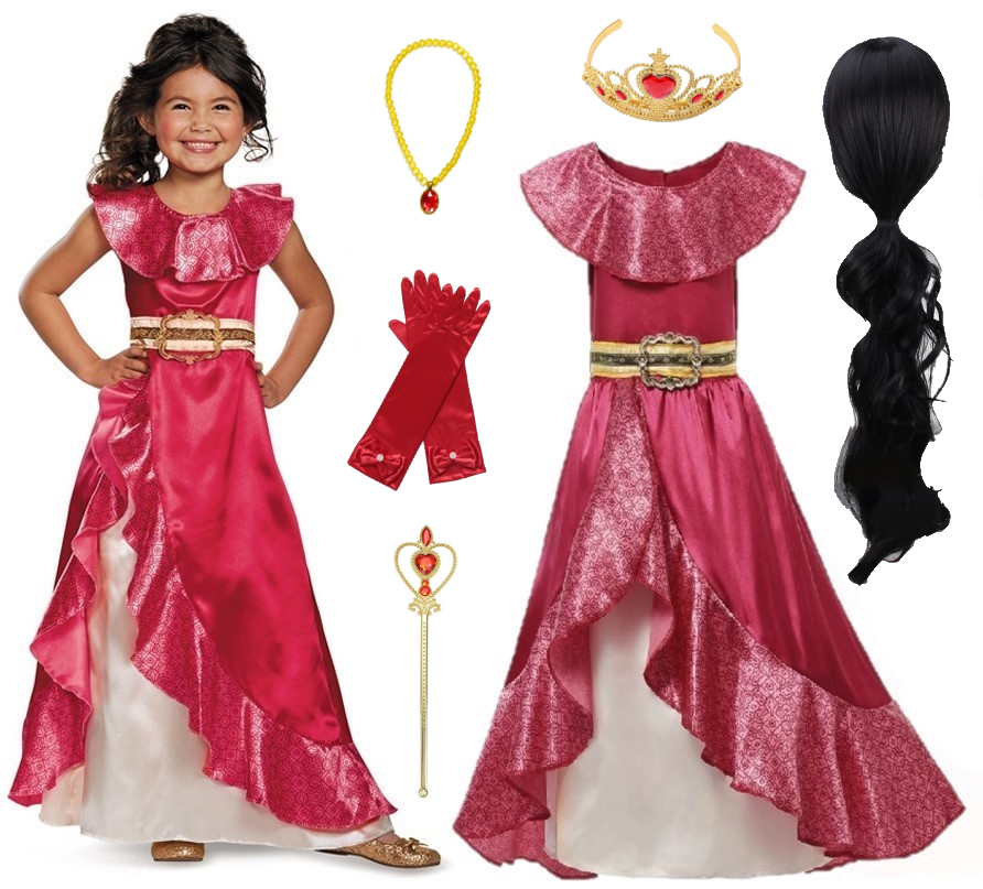 Kostým pre dievča - Šaty Peruka Elena od Avalor 128/134 (