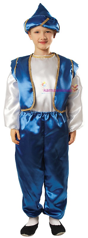 Kostým pre chlapca- Sultan outfit s kapom 122/128 cm karnevalová párty
