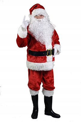 Kostým, maska - Plyšový outfit Santa Claus 5 El Beard String