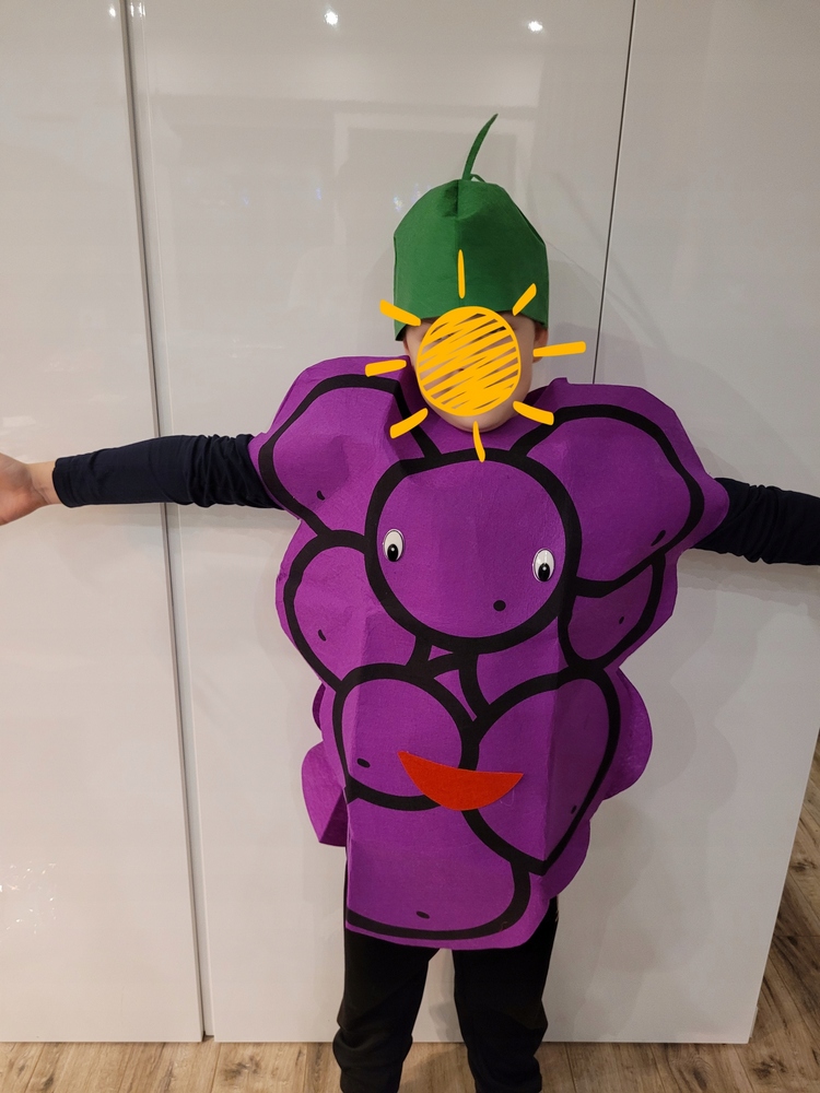 Kostým pre chlapca- Vitamínový vitamínový vitamínový hroznový oblečenie