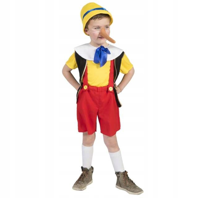 Kostým pre chlapca- Detský outfit Pinokio kostým maskovanie r 104