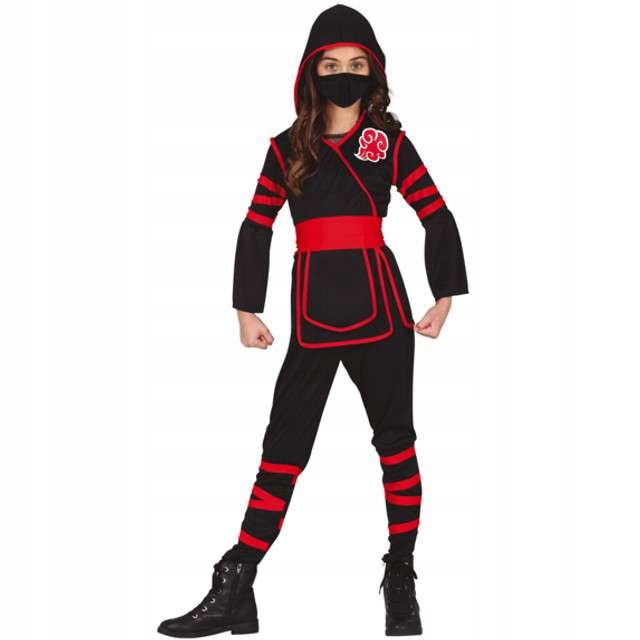 Kostým pre dievča - Detský outfit bojovník Ninja kostým vo veku 7-9 rokov