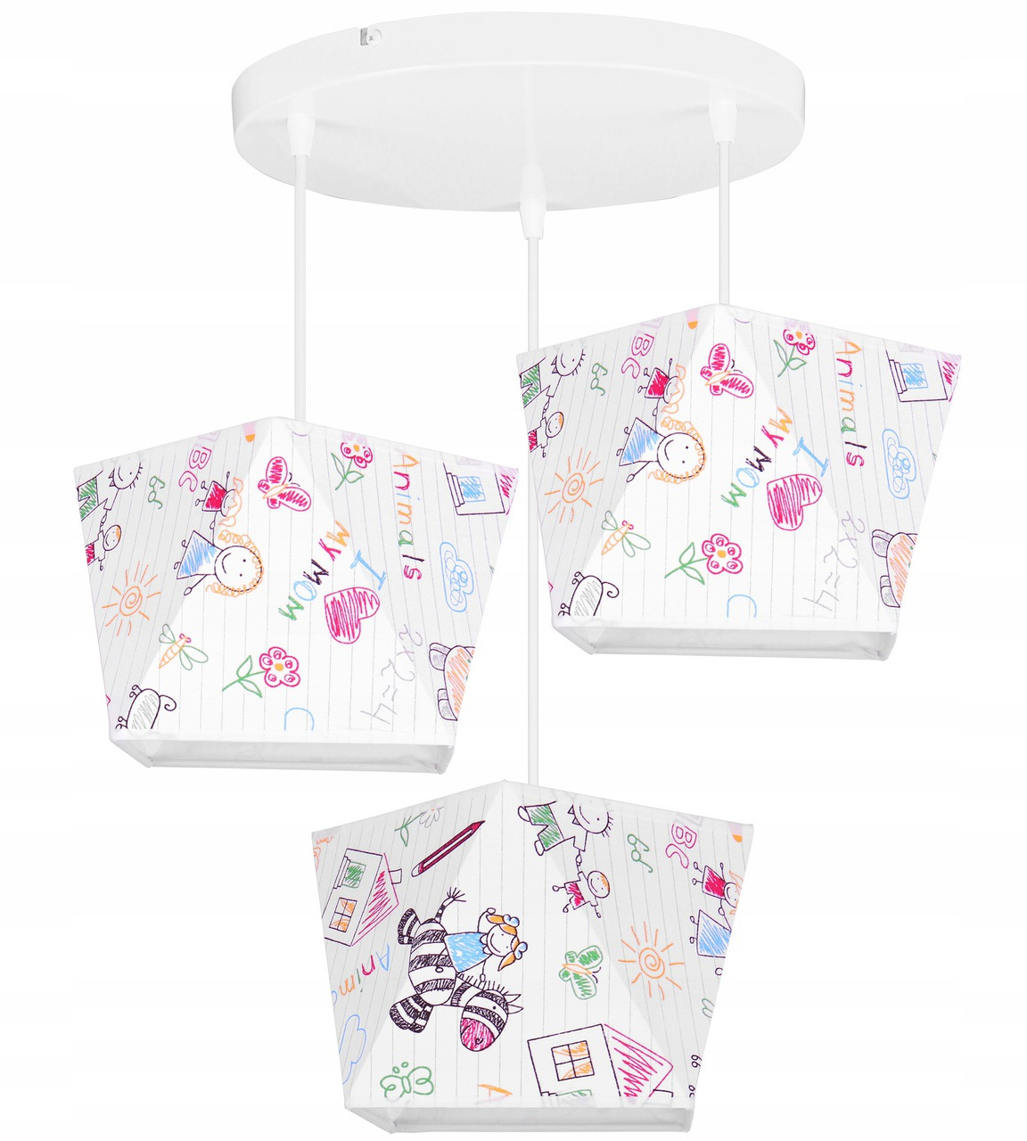 Svetelná stropná lampa Domov - 1500/3/owk E27 Multicolor