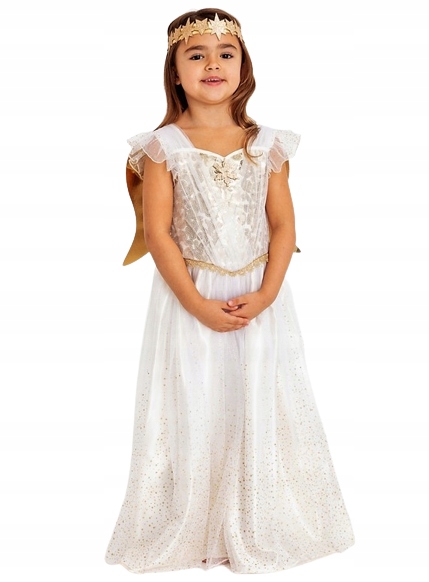 Kostým pre dievča - Angel Dress Angel Wings ako anjelská hviezda 104