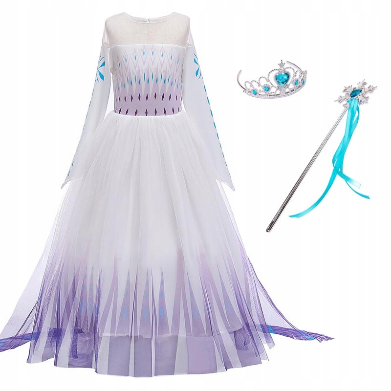 Kostým pre dievča - Elsa Dress Elsa Elzy Land of Ice 2 152