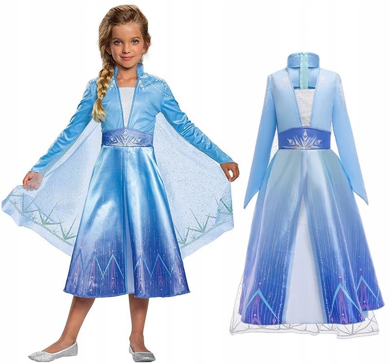 Kostým pre dievča - Elsa Elza Bal Dress Dress Land Ice 2 122-128