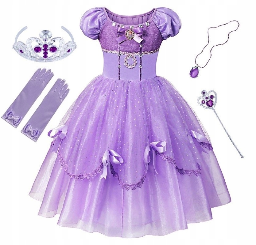 Kostým pre dievča - Šaty princezná Zosia set 122/128