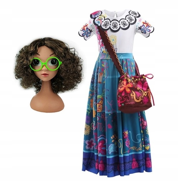 Kostým pre dievča - Šaty madrigal Encanto Mirabel 116/122 outfit