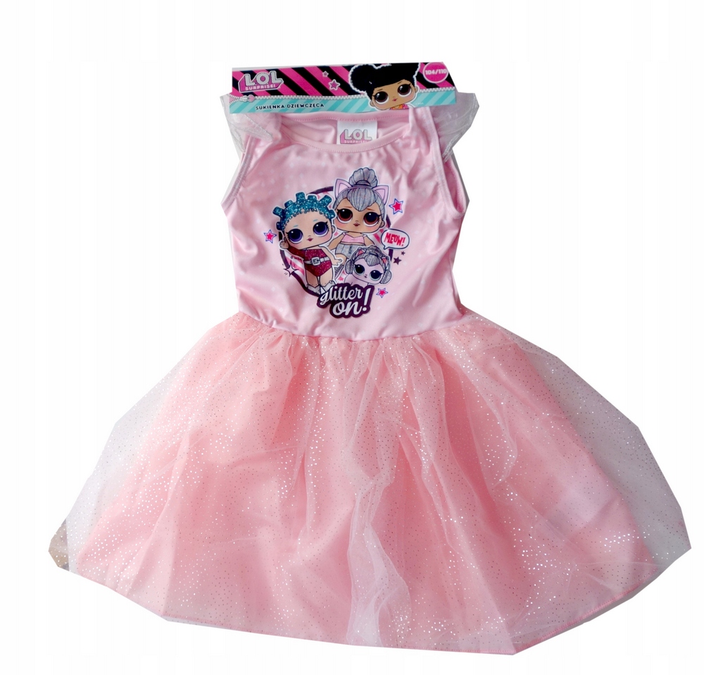 Dievčenské šaty - Tulle Dress L.O.l Surprise 116/122 cm 6/7 rokov