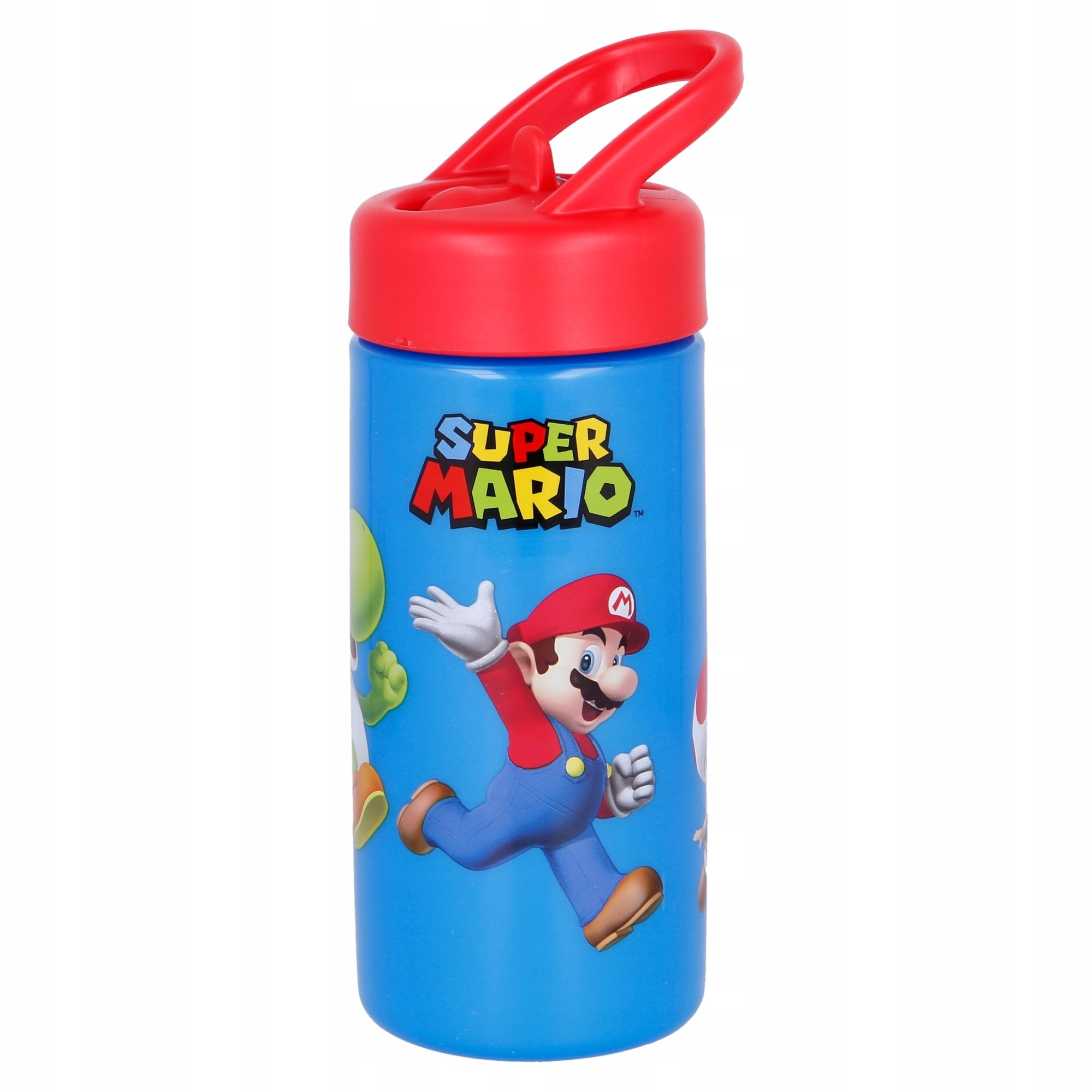Detský desiatový box, fľaša - Fľaša fľaše Super Mario s 410 ml rukoväť 0bpa