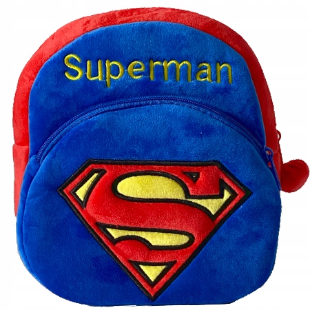 Predškolský batoh - Superman plyšový batoh na výlet do materských škôl