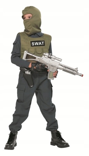 Kostým pre chlapca- Karnevalová kostýmová polícia S.W.A.T.