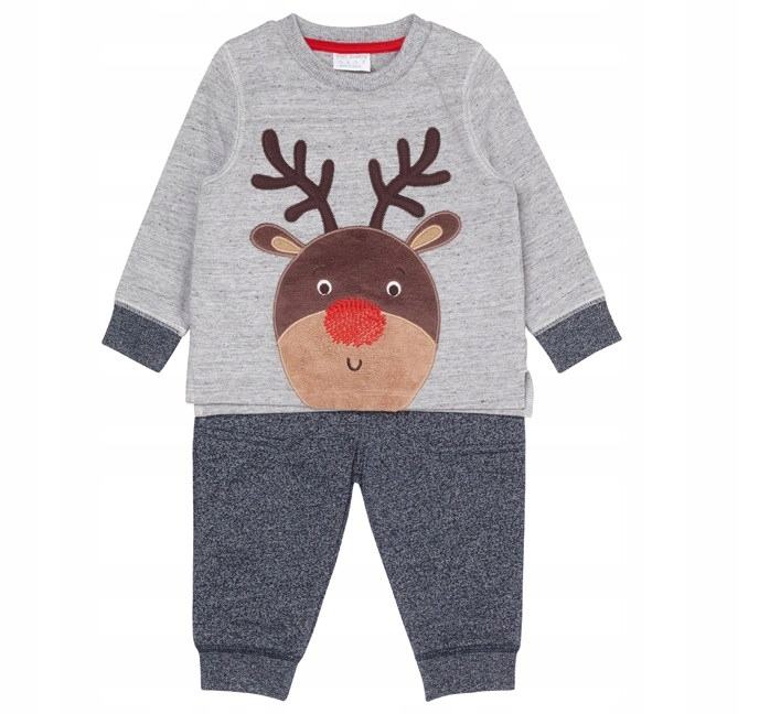 Detský komplet - Baby Set F&F 56 Blue, Grey 2 PCS.