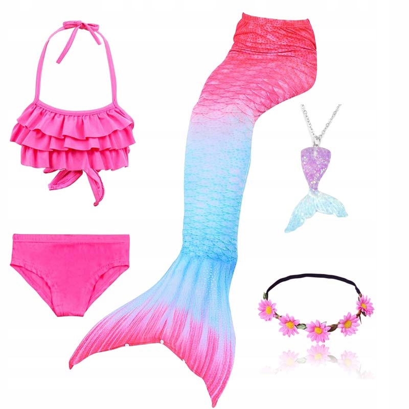 Kostým pre dievča - Sireni Tail Morman Outfit Prázdnina Morská panna 11 rokov+