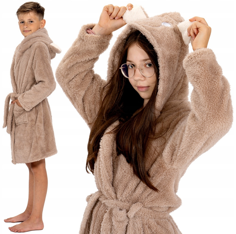 Pyžamo, župán - Tutumi Kids Batchrobe Veľkosť 152 béžová, hnedá