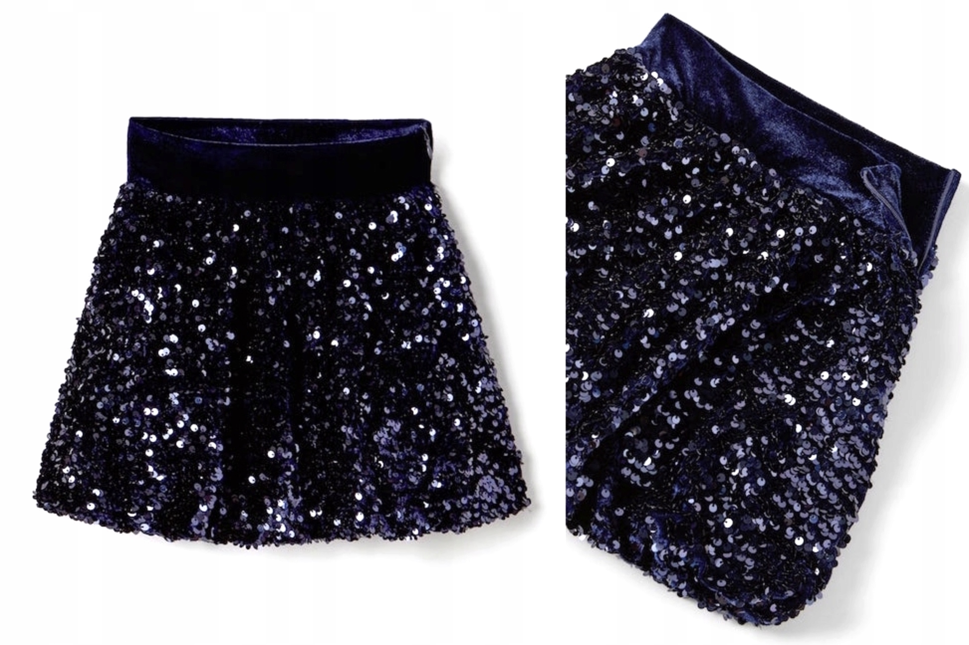 Zary Navy Blue Bauble sukňa Všetky flitre