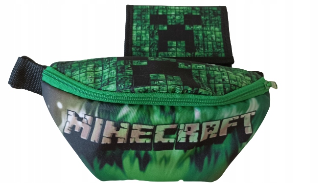Minecraft Creeper + Váčka peňaženky + peňaženka