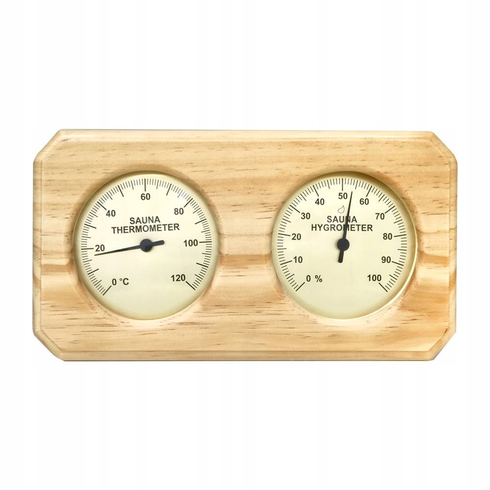 Saunový teplomer Hygrometer Hygrotermograf Meranie
