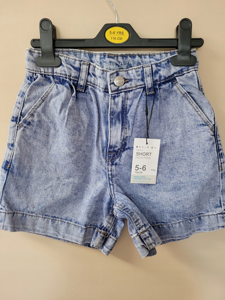 Detská košeľa - Krátke šortky primark 116 modrá