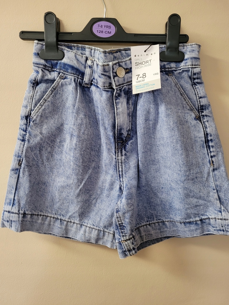 Detská košeľa - Krátke primark 128 nohavice modré