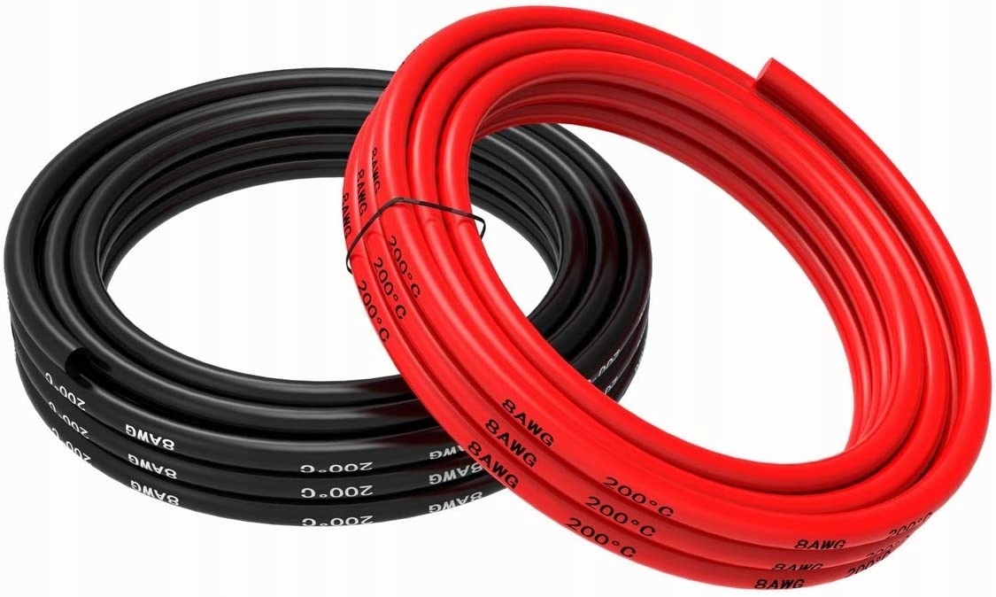 Silikónový kábel 8AWG elektrický drôt 5 mt