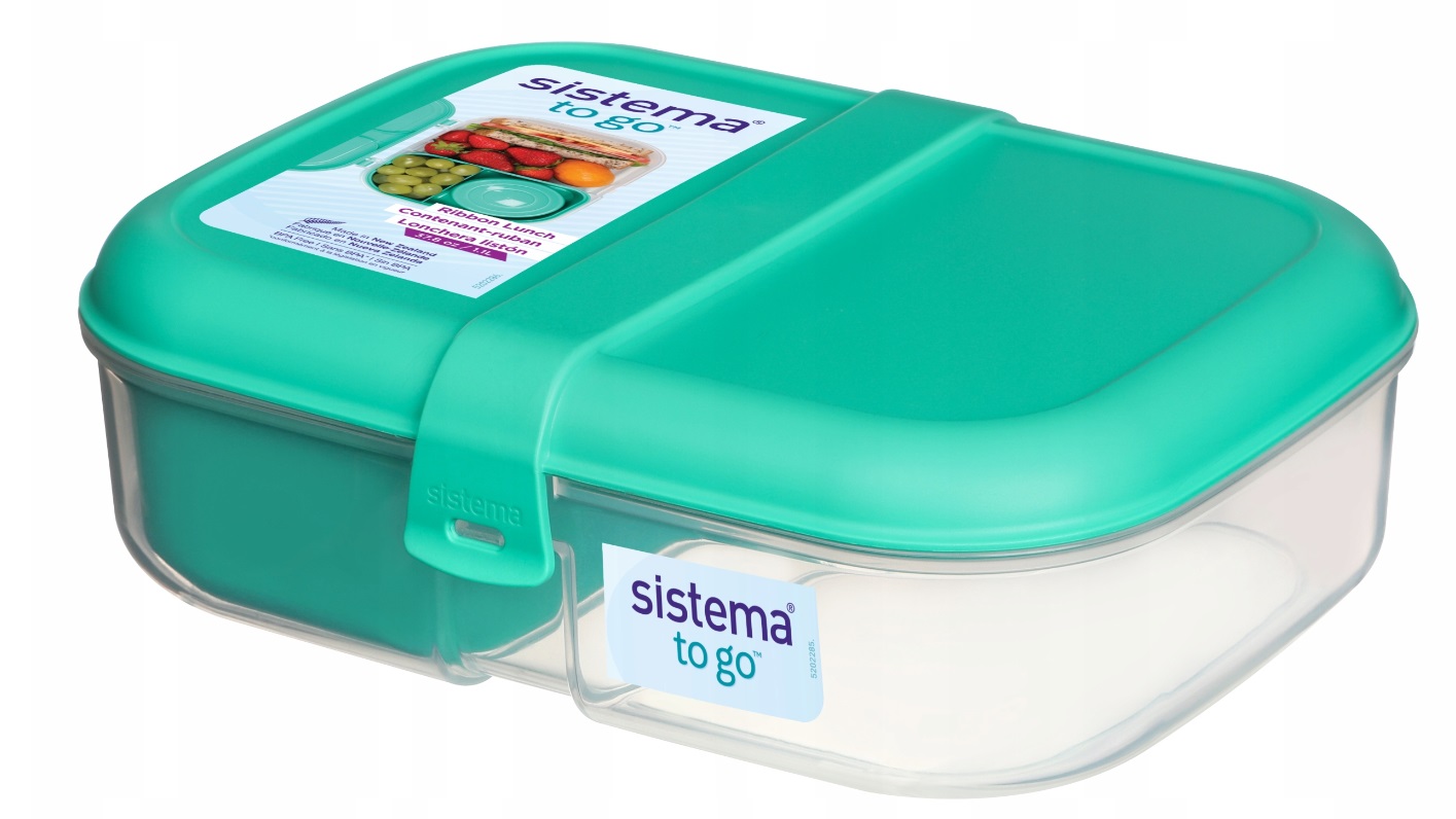 Detský desiatový box, fľaša - Sesterský obedový box 1.1L kontajner veľký stužkový jogurt