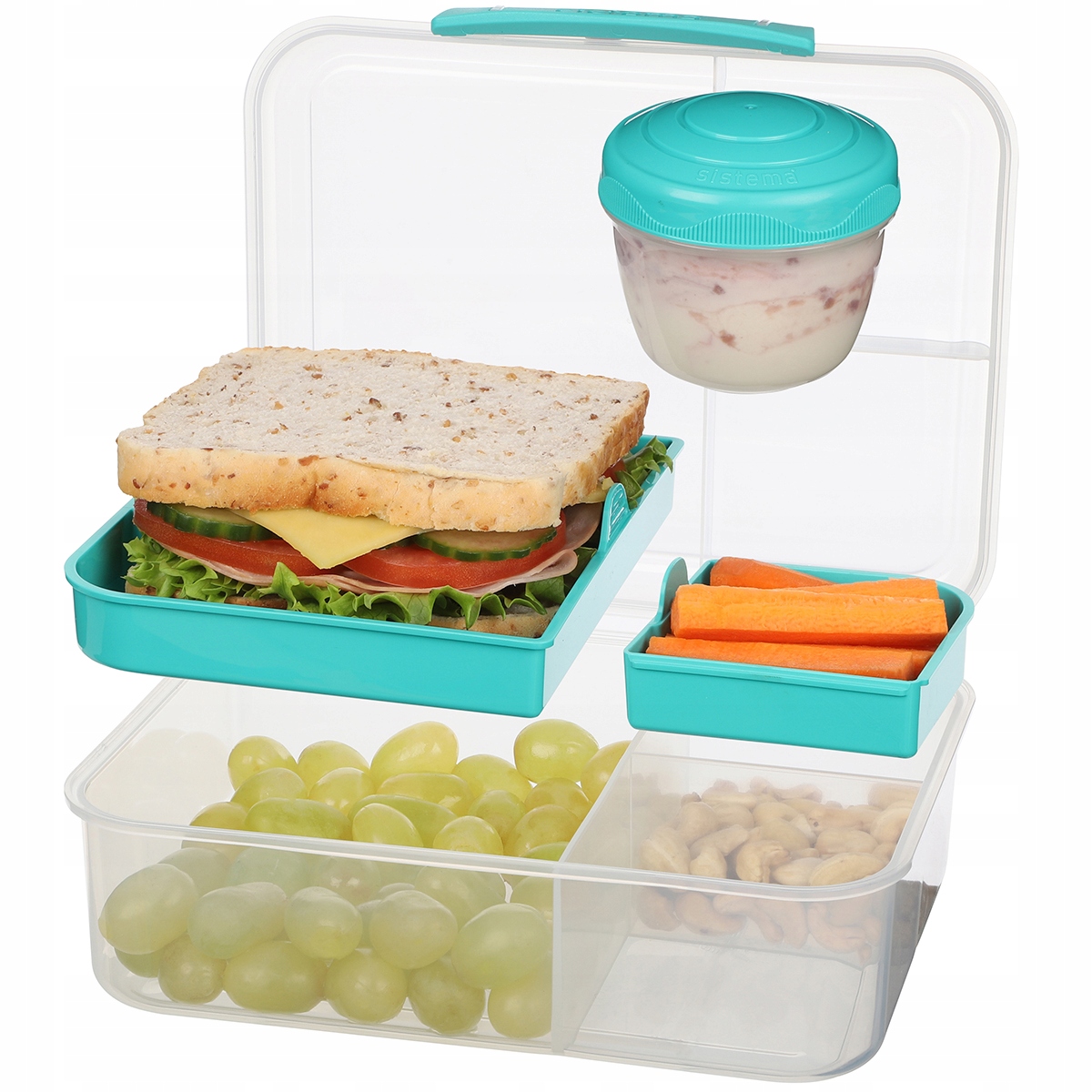 Detský desiatový box, fľaša - Sistema obedár Bento 1650 ml to-go