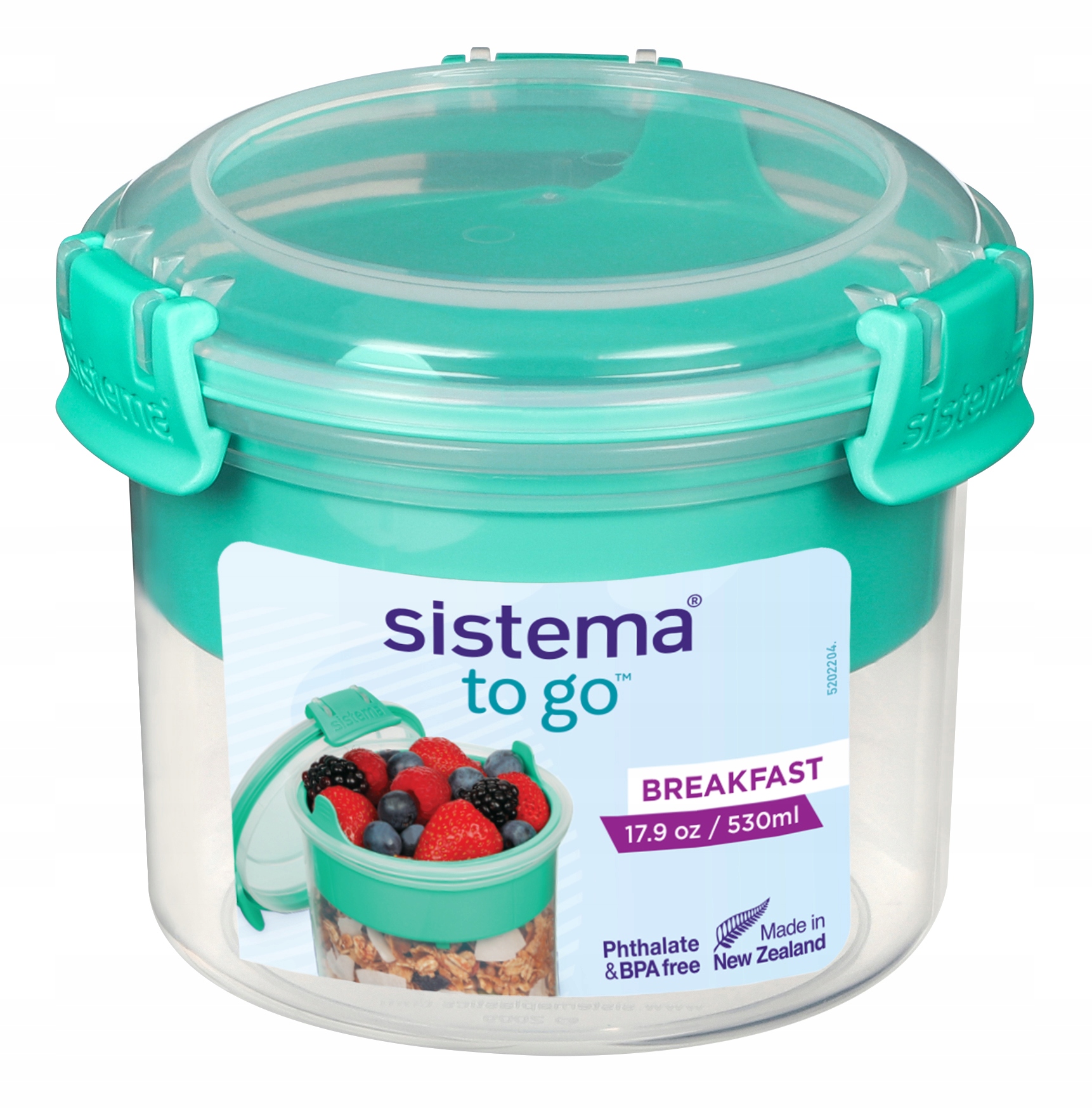 Detský desiatový box, fľaša - Sestern Lunchbox Breakfast Fit 530 ml + čajová lyžička