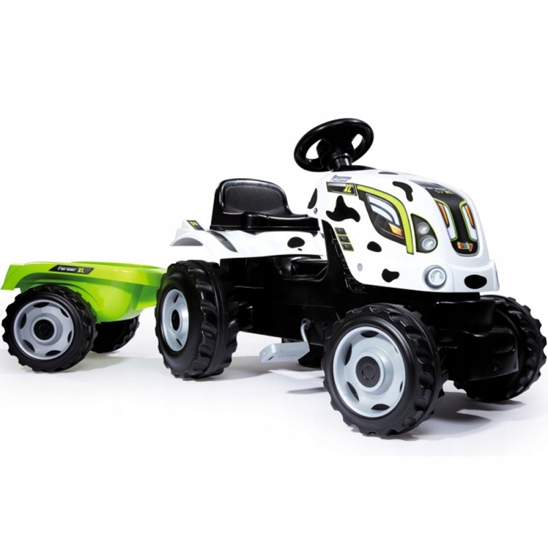Smoby pedálový traktor s prívesom na kravy