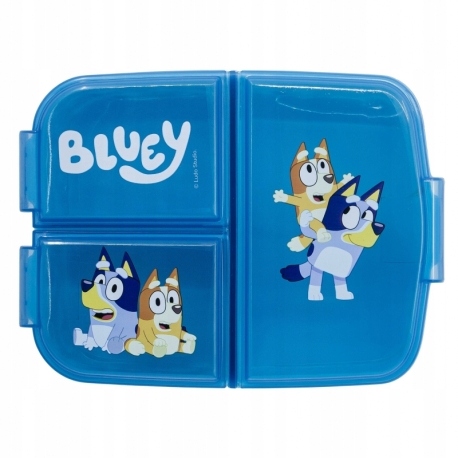 Detský desiatový box, fľaša - Obedový box Bluey 3. zelene obedové boxy raňajky