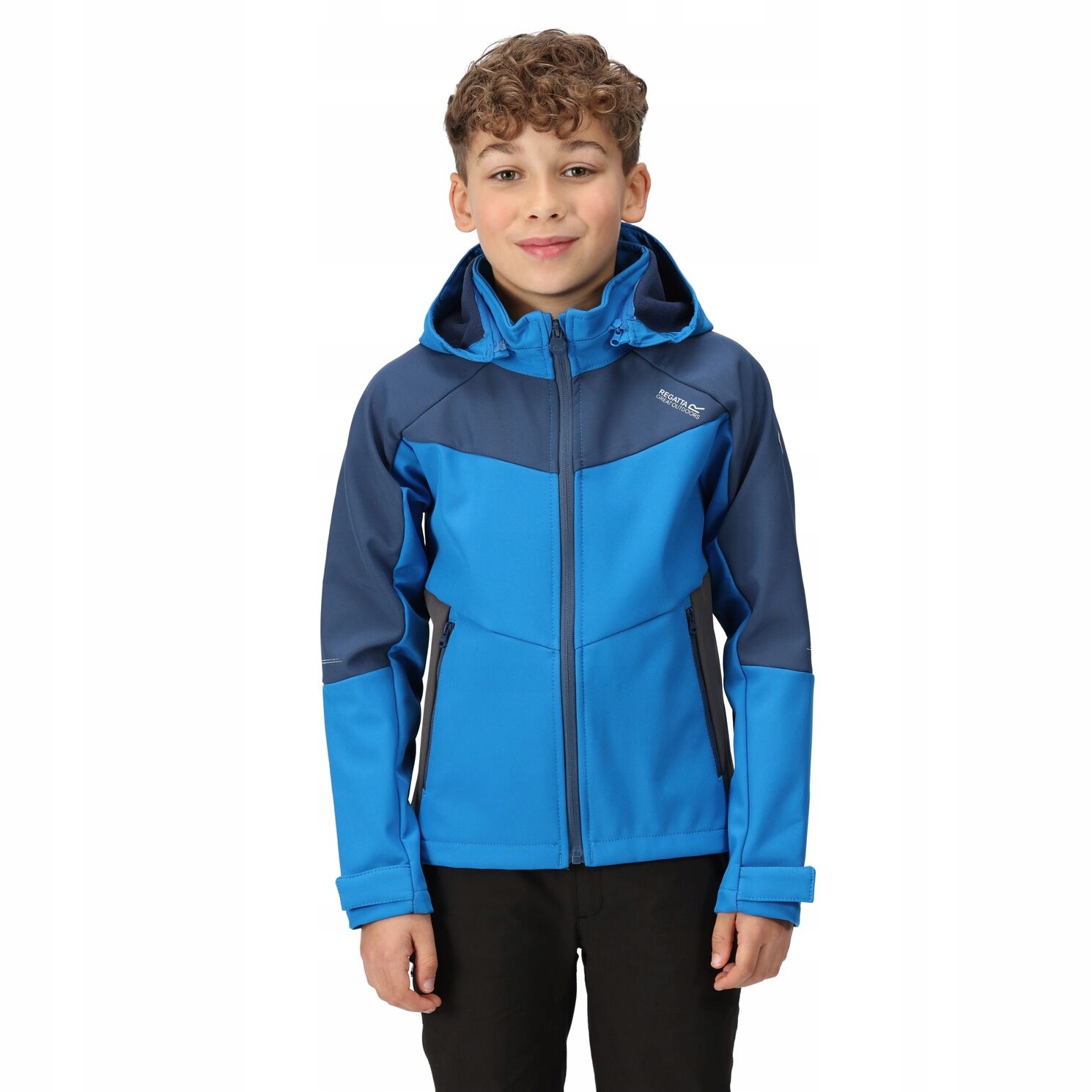 Detská bunda - Eastcott II detský softshell modrý 164 cm