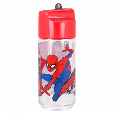 Detský desiatový box, fľaša - Fľaša na vodu Spiderman so štrbinou bez BPA
