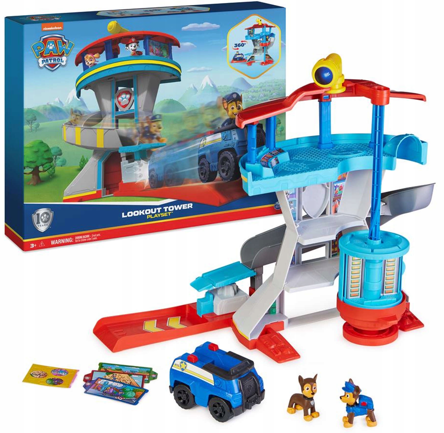 Spin Master Paw Patrol - základňa dohľadu s policajným vozidlom a figúrkami
