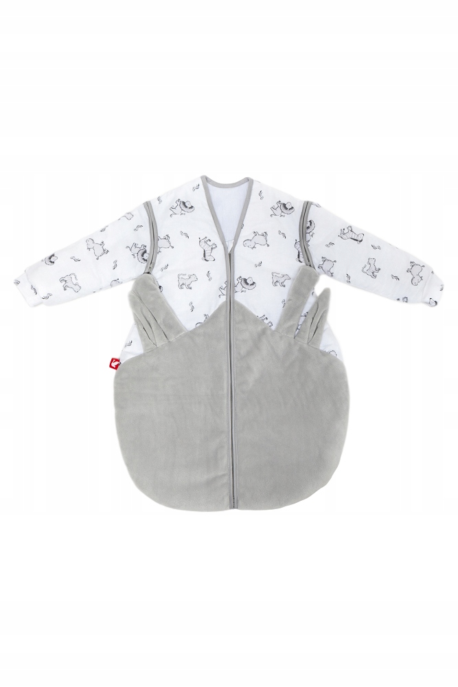 Detský spací vak - Baby spacák Linden 62 biely, šedý