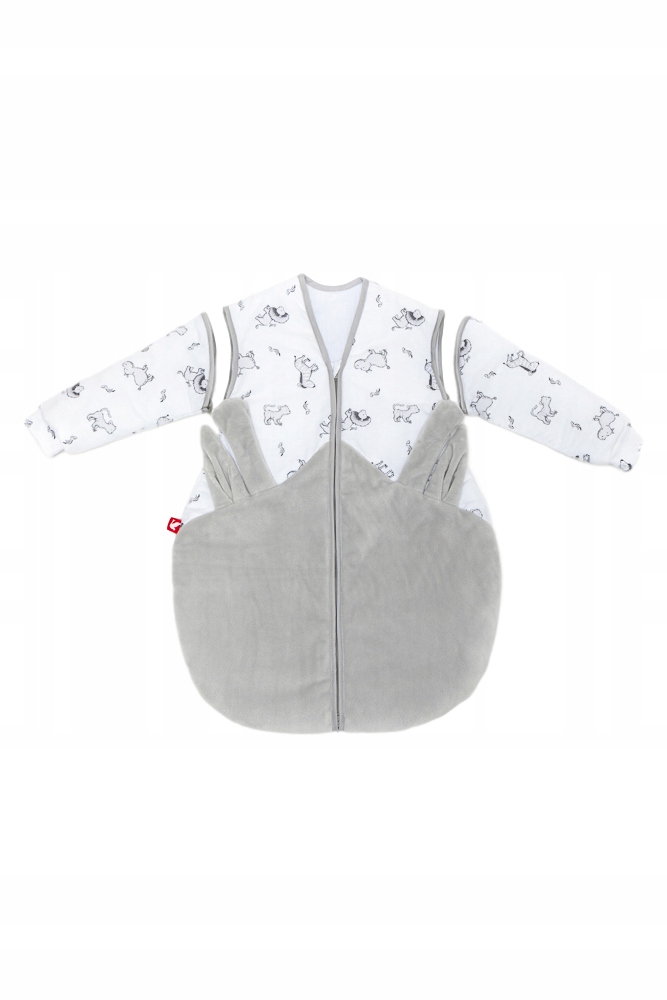 Detský spací vak - Baby spacák Linden 92 biely, šedý