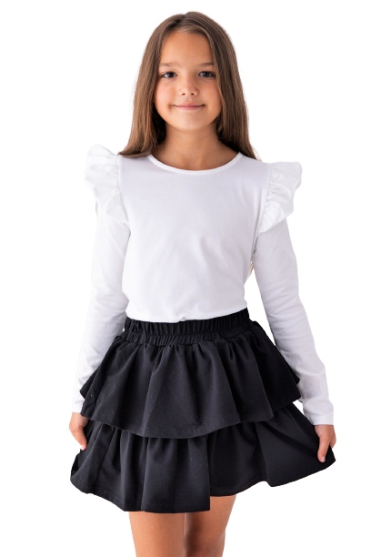 Lily Grey Black sukňa s ozdôbkami 128