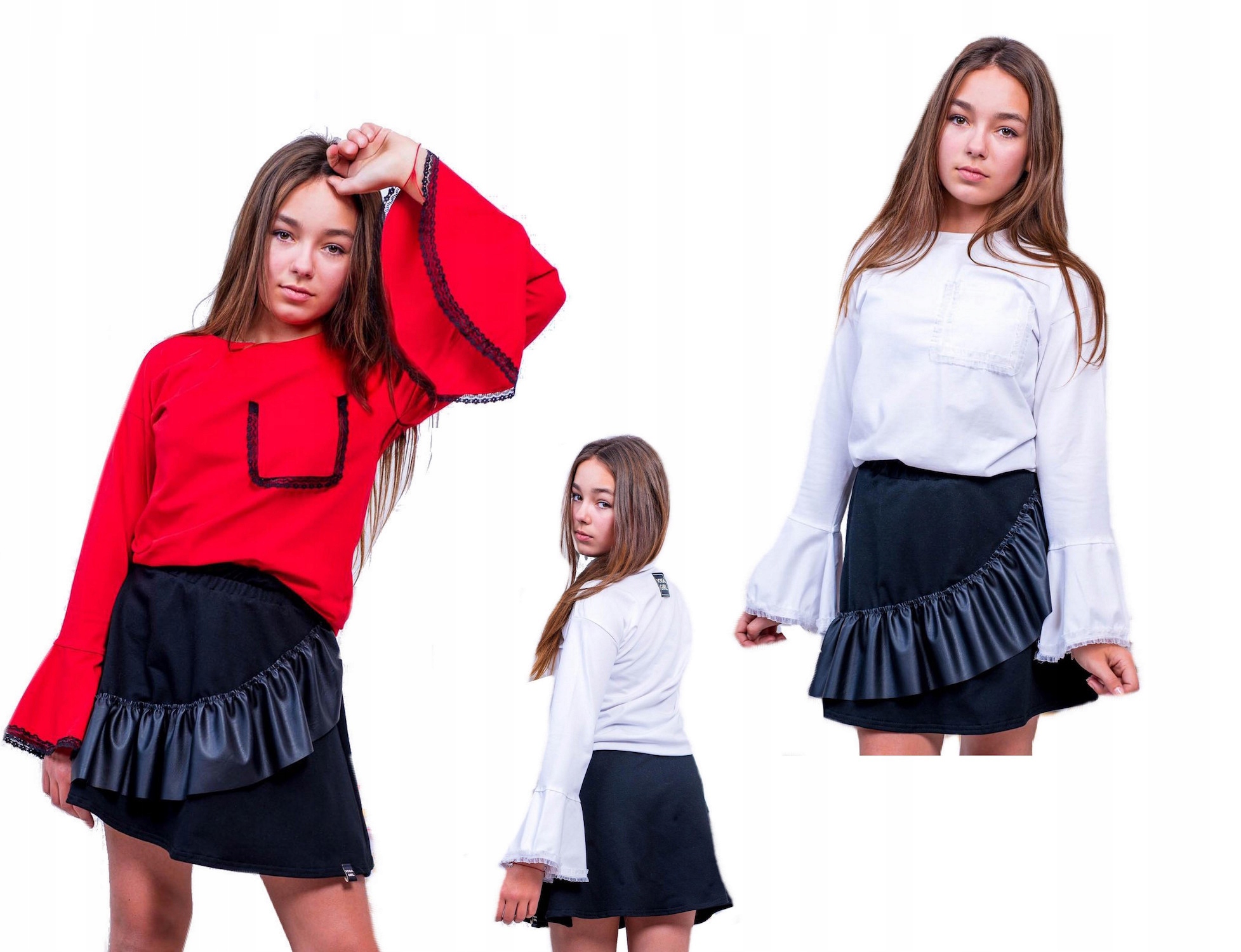 Black Flibanka Kids od Voga 158 Sukňa