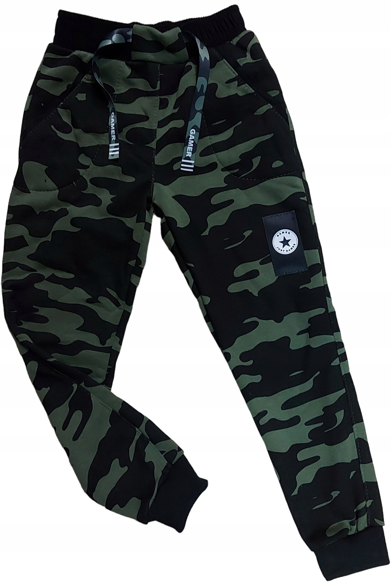 Tepláky Roz 140 čierny, khaki, viacsekvorovaný