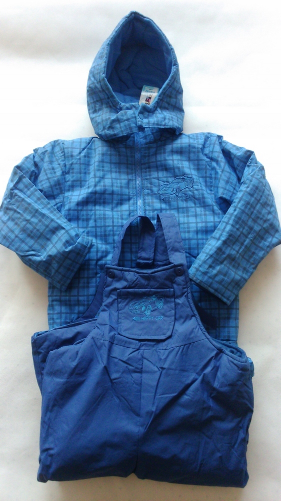 Detská kombinéza - Zimné kombinézy BK223 104 NAVY BLUE, modrá, modrá