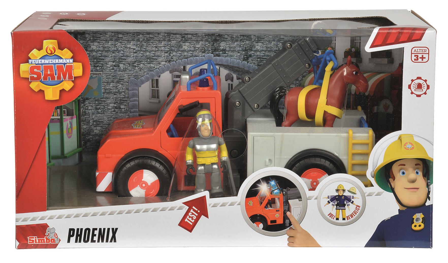 Simba Hasič sám hasičský vozík Phoenix 9258280